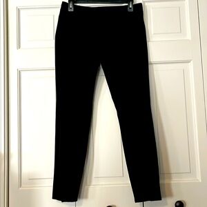 Black Dress Pants with Split Ankle Detail